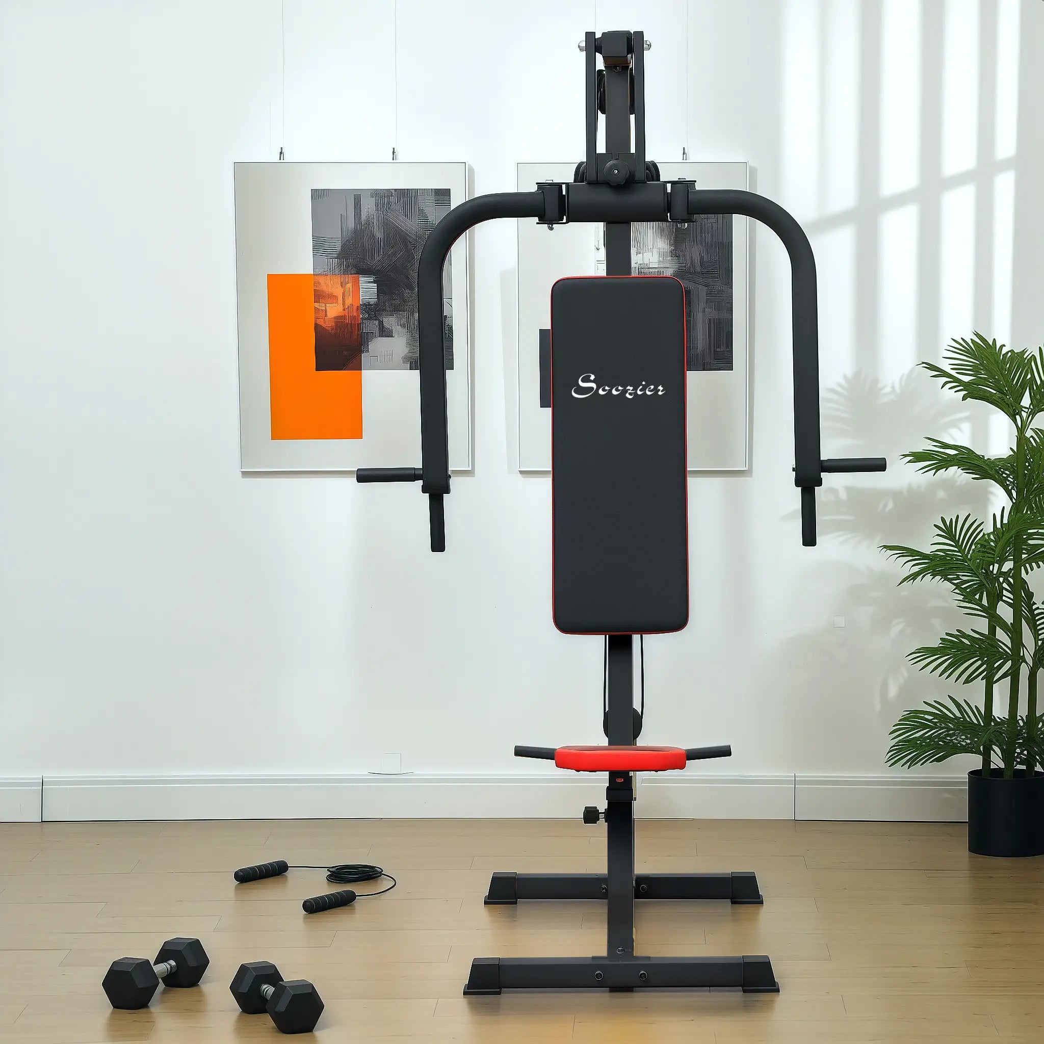 Chest Fly and Press Machine, Back, Pectoral, Shoulder Training, Black Power Towers at Gallery Canada