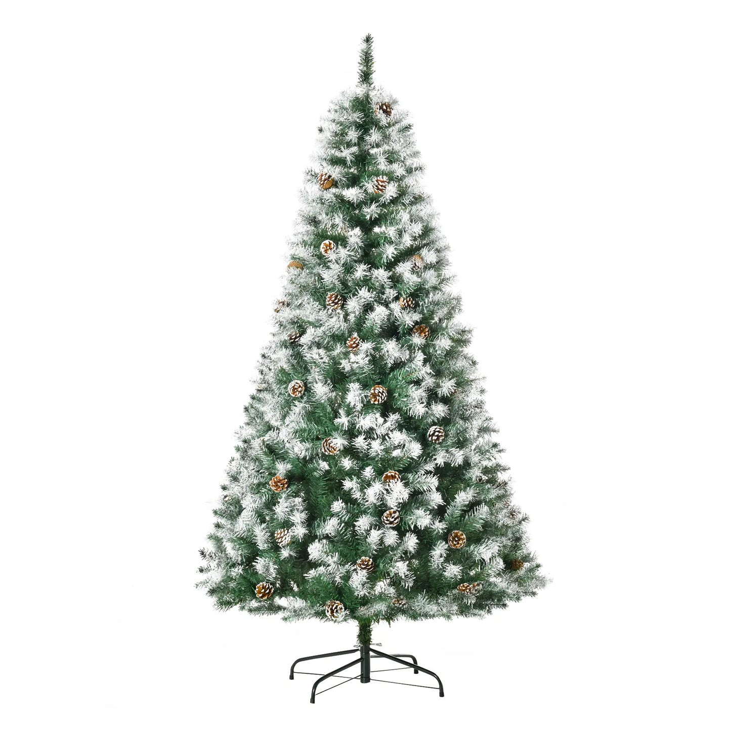 6ft Artificial Christmas Tree, Unlit Full, 800 Branches, 61 Pine Cones, Fir Artificial Christmas Trees at Gallery Canada