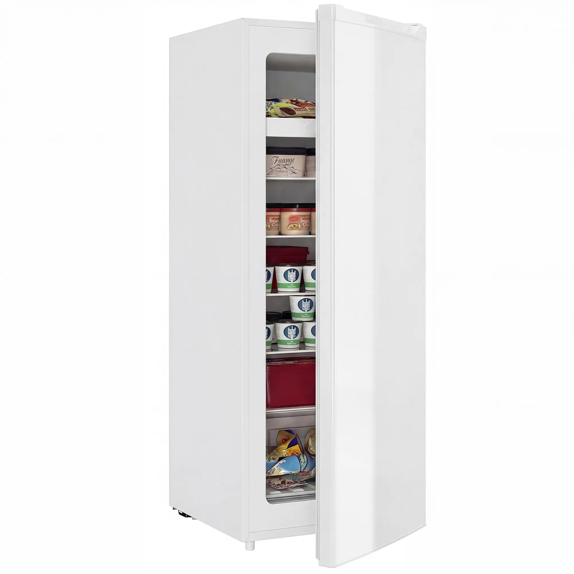 7.0 Cu.Ft Upright Freezer with 6 Adjustable Shelves, White Small Kitchen Appliances at Gallery Canada