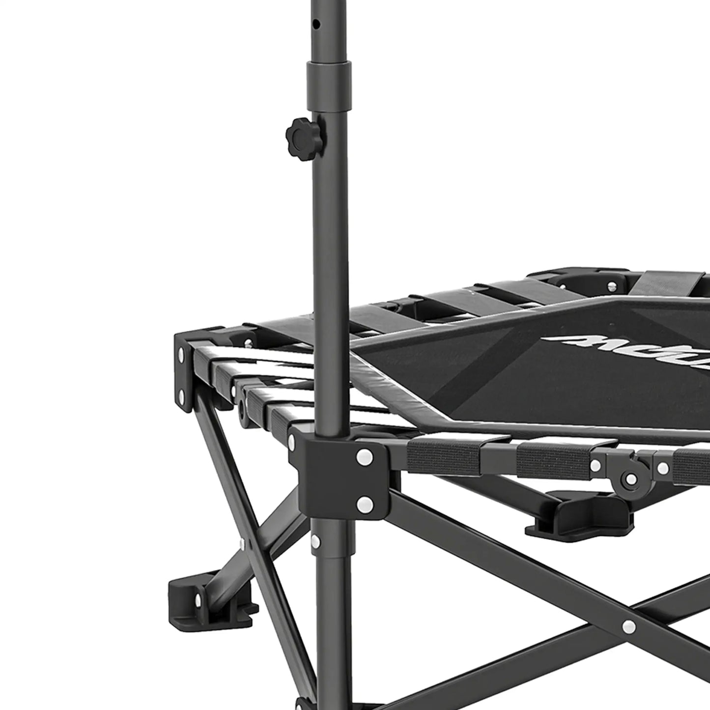 "42" Mini Trampoline Pliable avec Poignée en Mousse Ajustable