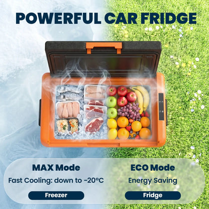 32 Quart Car Fridge, Portable Freezer, Electric Cooler Box, 12/24V DC, 100-240V AC Car Coolers at Gallery Canada