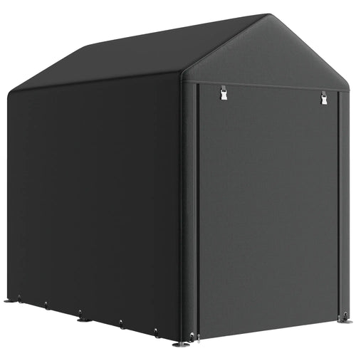 4 x 6ft Outdoor Storage Shed Tent, Portable, Roll-up Door