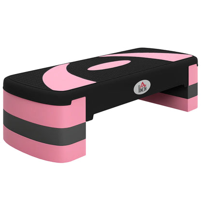 Adjustable Aerobic Stepper, Exercise Platform, 4"-6"-8", Pink Aerobic Equipment at Gallery Canada