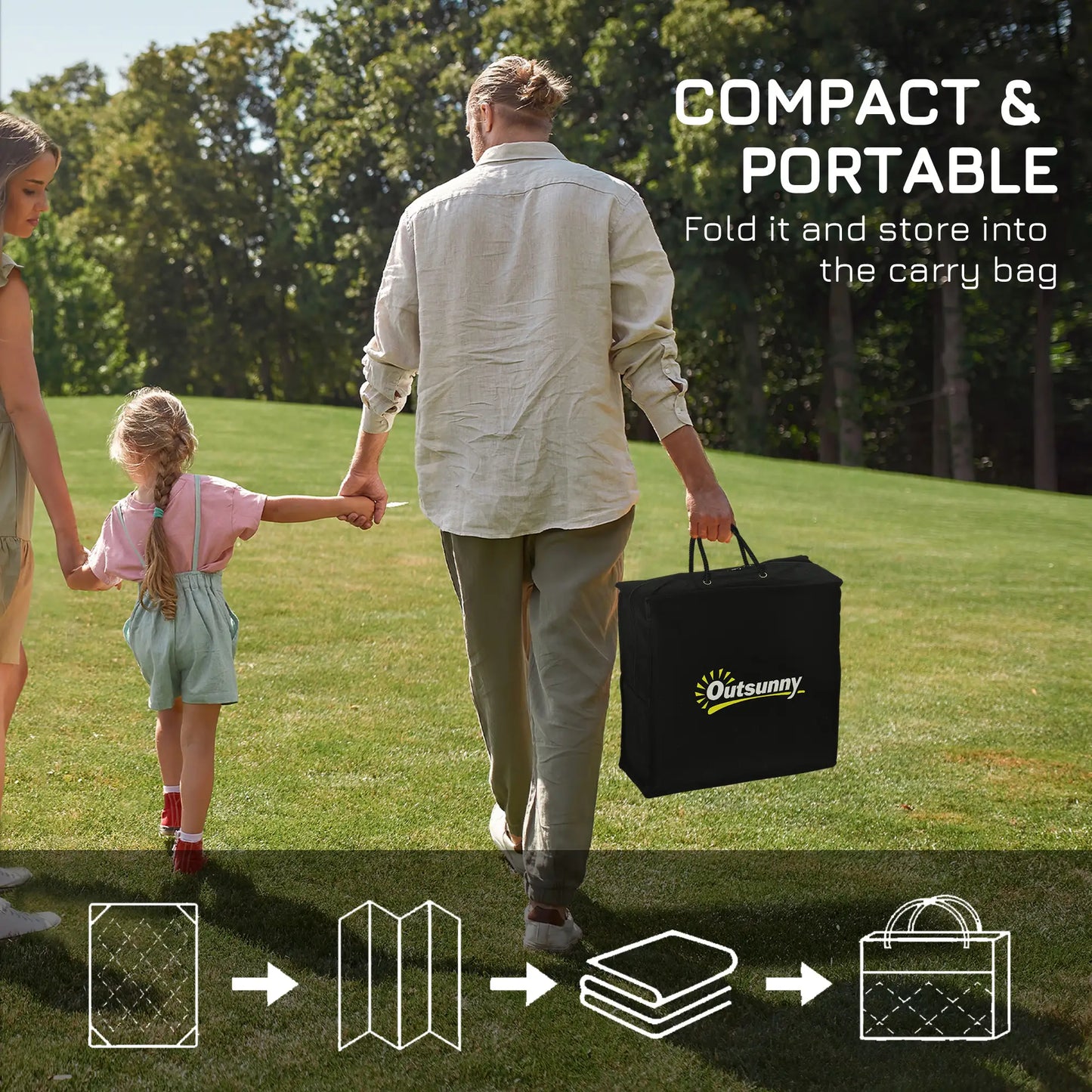 Reversible Outdoor RV Rug, Patio Mat, 6' x 9', Grey and White Garden Decor at Gallery Canada