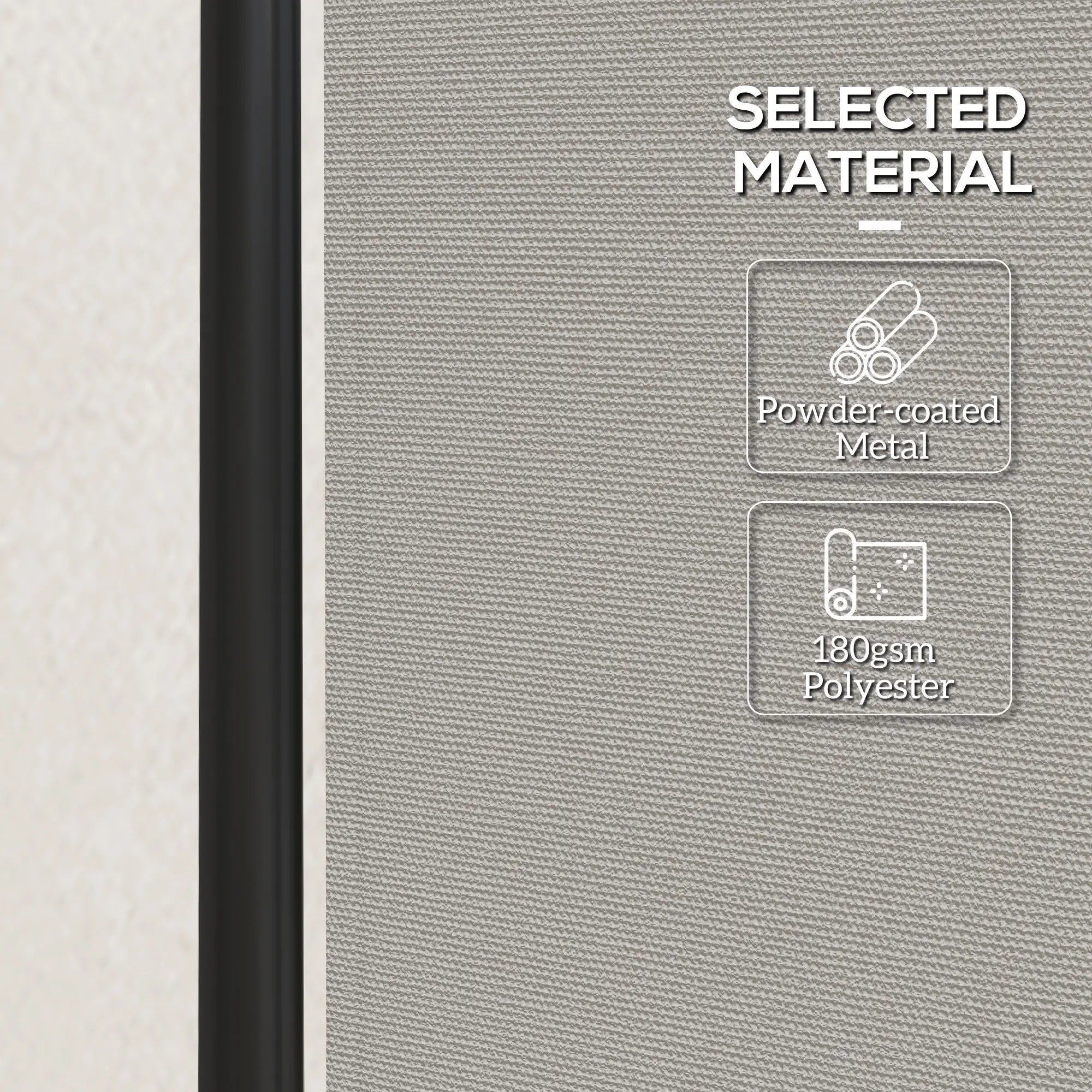 Folding Room Divider with Wheels, Privacy Screen, 5.6ft Tall Side Awnings at Gallery Canada