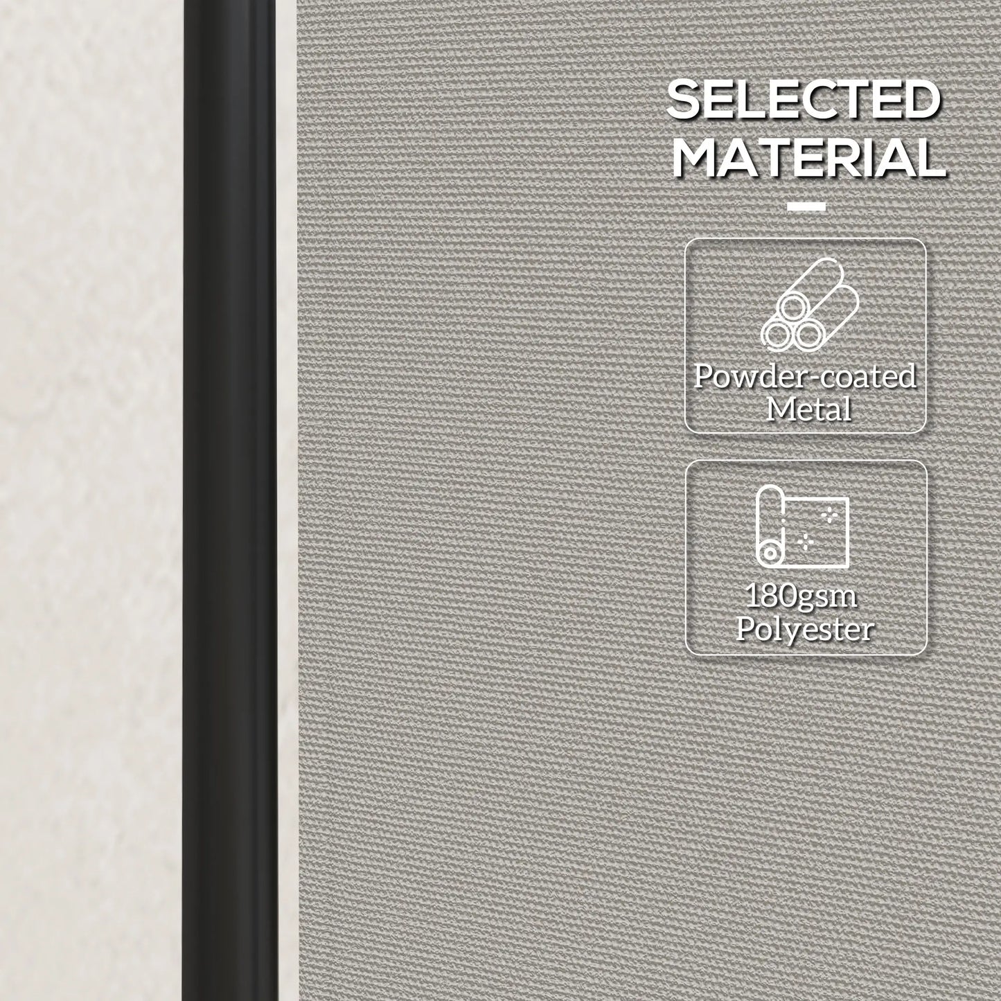 Folding Room Divider with Wheels, Privacy Screen, 5.6ft Tall Side Awnings at Gallery Canada