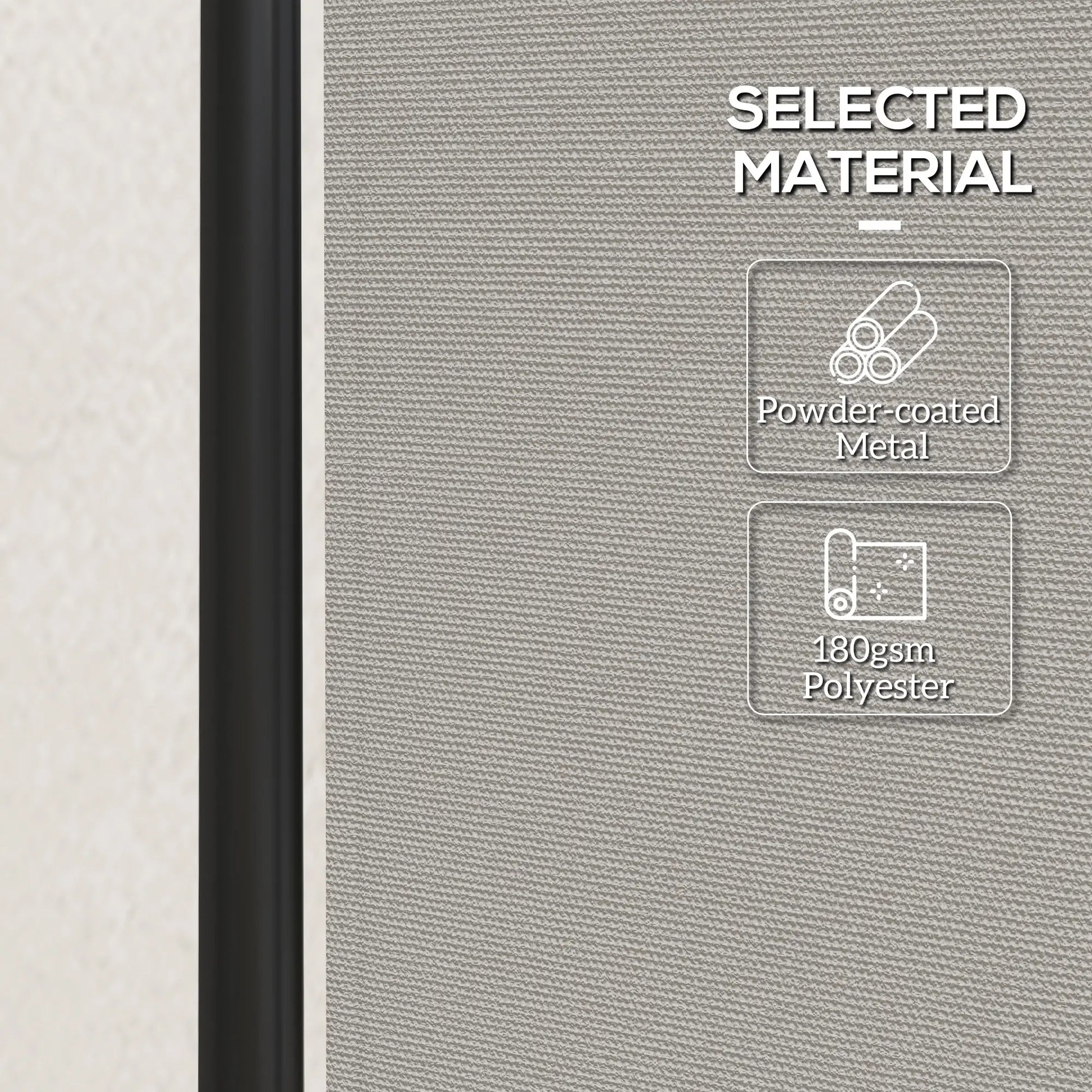 Folding Room Divider with Wheels, Privacy Screen, 5.6ft Tall Side Awnings at Gallery Canada