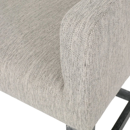 Upholstered Counter Stool, Rubberwood Frame, 24" L x 23" W x 39.5" H, Light Grey Bar Stools at Gallery Canada