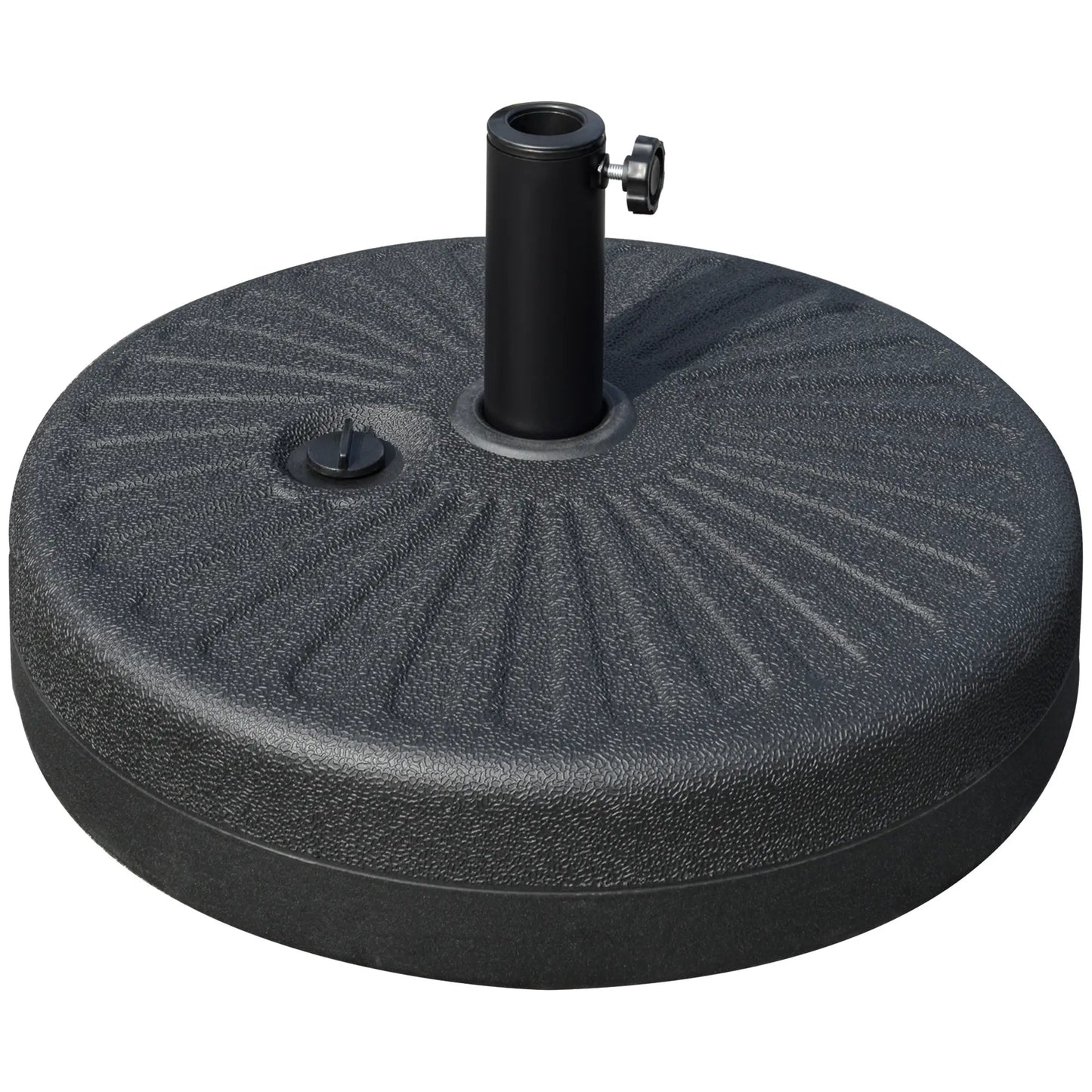 48 lb Heavy Duty Patio Umbrella Base, Water Filled Stand, Black Umbrella Bases at Gallery Canada