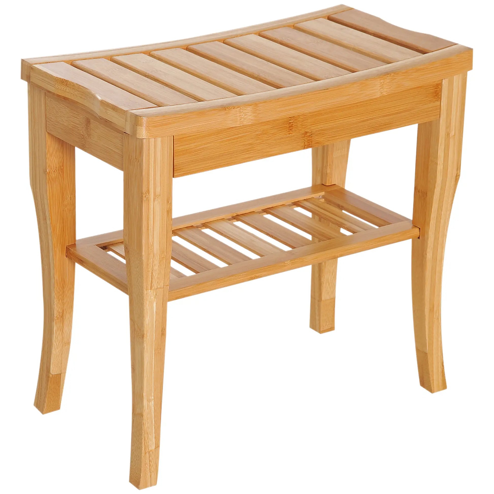 20" Bamboo Shower Bench, Bathroom Stool, Spa Bath Seat Bath Chairs Bamboo Colour at Gallery Canada