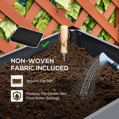 Raised Garden Bed, Elevated Planter Box, 47x24x29 Inches, Grey Raised Garden Beds at Gallery Canada