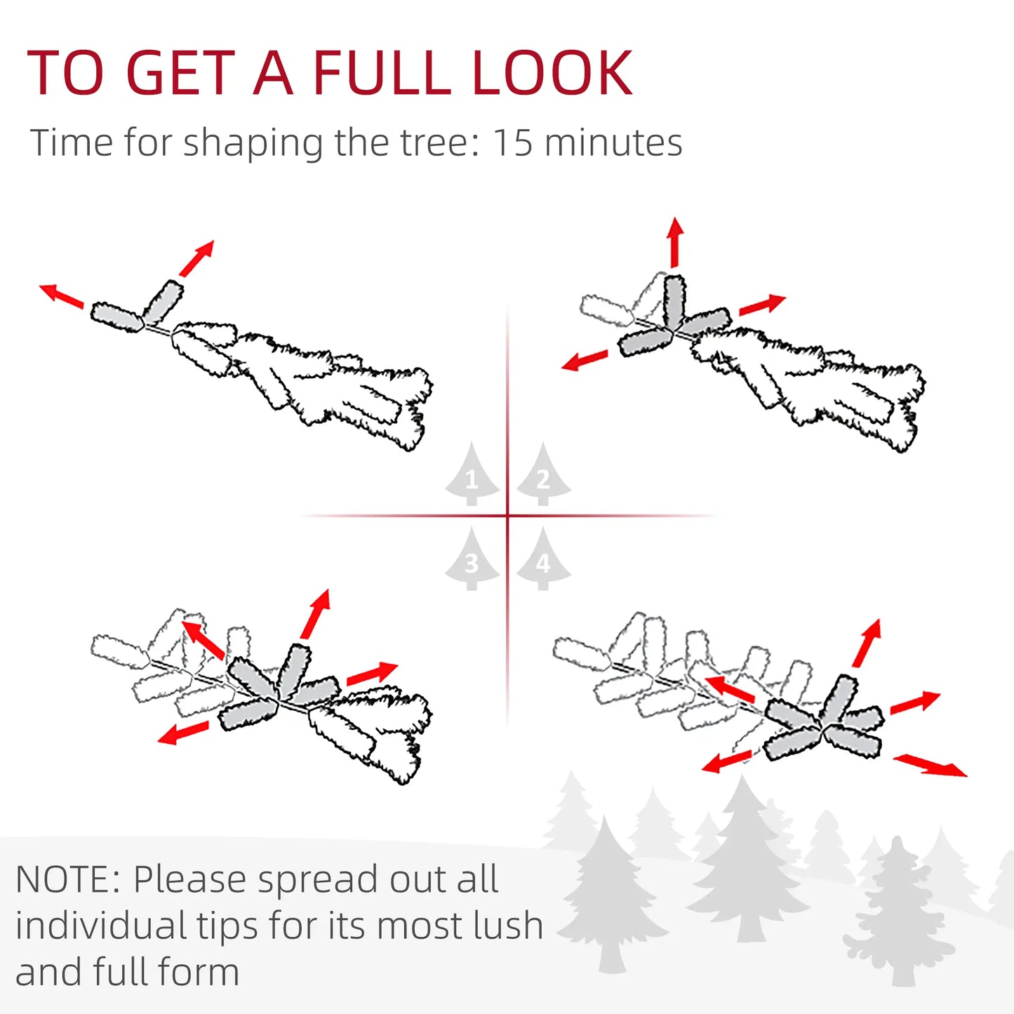 7ft Prelit Snow Flocked Christmas Tree, Metal Base, Warm White LED Pre Lit Christmas Trees at Gallery Canada