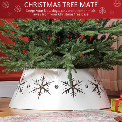 26" Christmas Tree Base Cover, Hollow Snowflake Patterns, White Christmas Trees at Gallery Canada