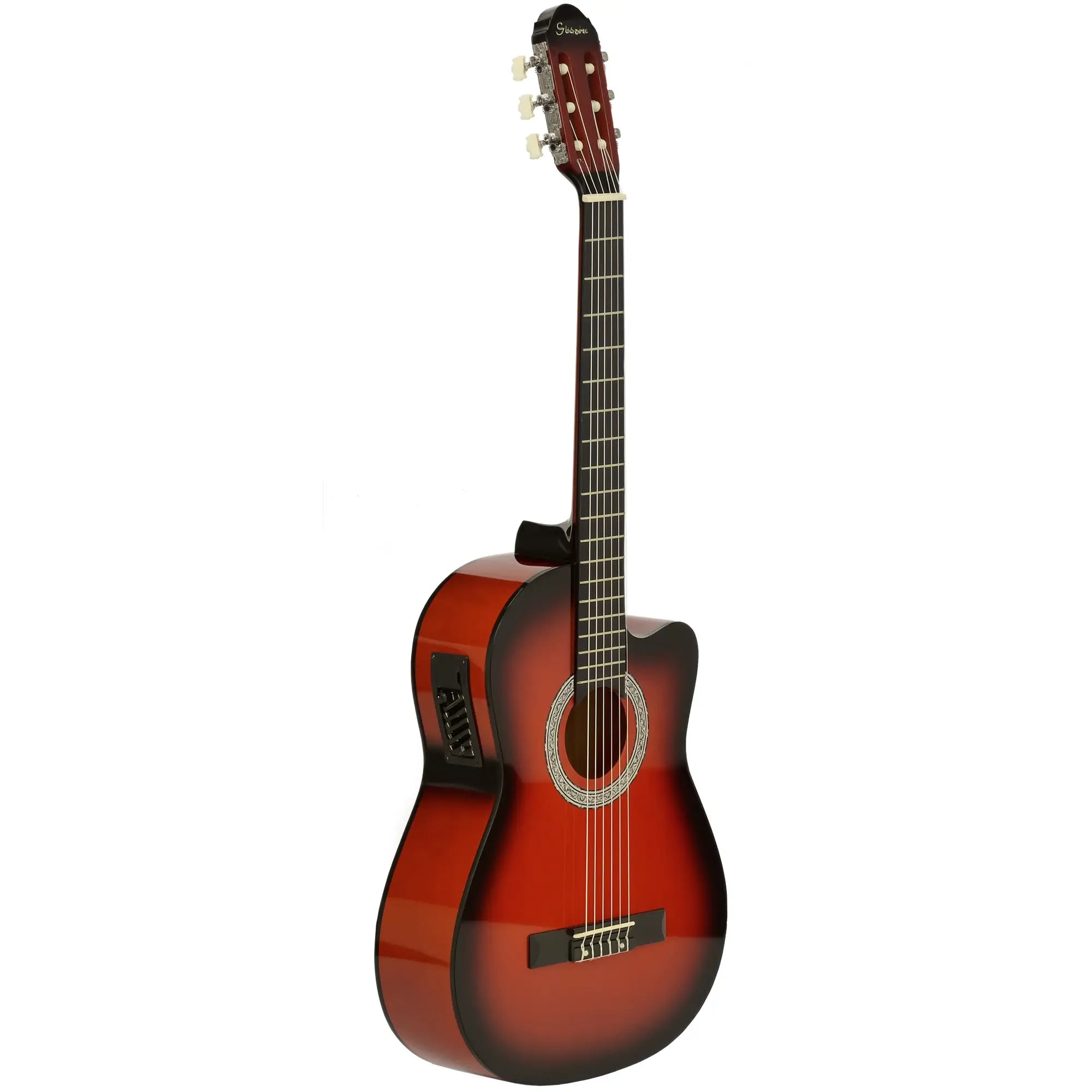 39.5 Inch Acoustic Electric Guitar, Beginner Set, Wine Red Electronic Musical Pianos at Gallery Canada
