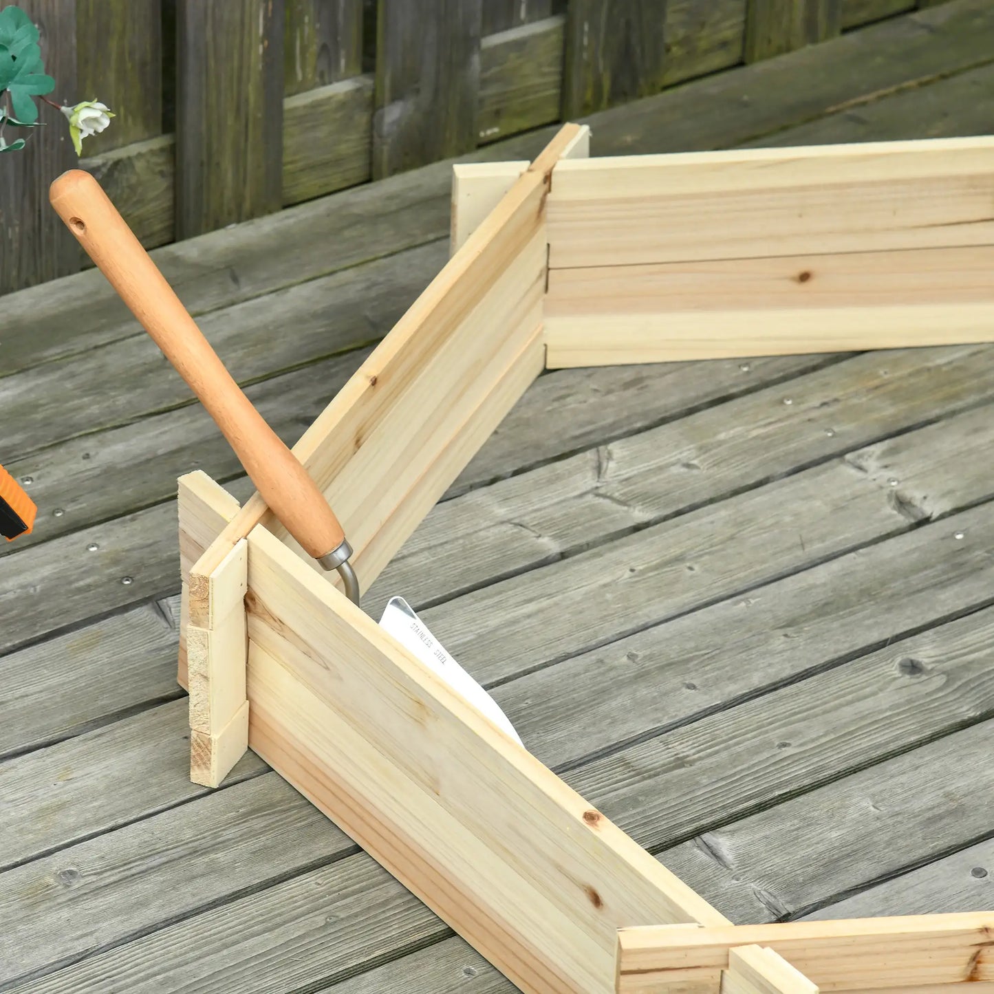 39" x 36" Hexagon Planter Box, Raised Garden Bed, Herb Garden Wooden Planter Boxes at Gallery Canada