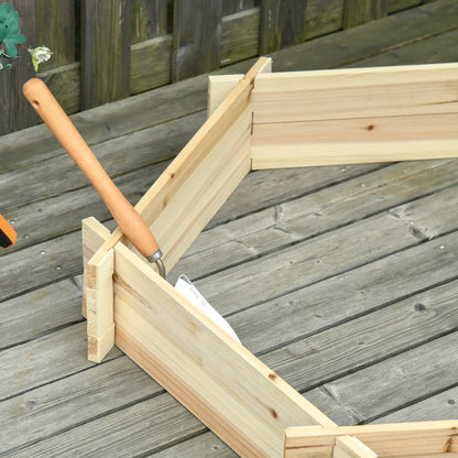 39" x 36" Hexagon Planter Box, Raised Garden Bed, Herb Garden Wooden Planter Boxes at Gallery Canada