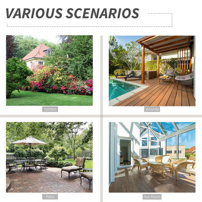 Wicker Dining Chair Set of 4, Foldable, Steel Frame, Brown Patio Chairs at Gallery Canada