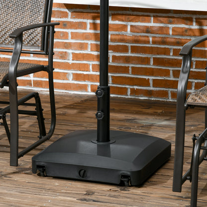 66 lb Heavy Duty Patio Umbrella Stand, Outdoor Garden Base, Black Umbrella Bases at Gallery Canada