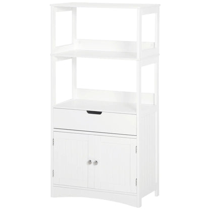 Bathroom Floor Cabinet, Kitchen Cupboard with Shelves, Drawer, White Bathroom Cabinets at Gallery Canada