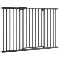 Barrière pour bébé et animal 3 extensions, fermeture automatique, 36"H, noir