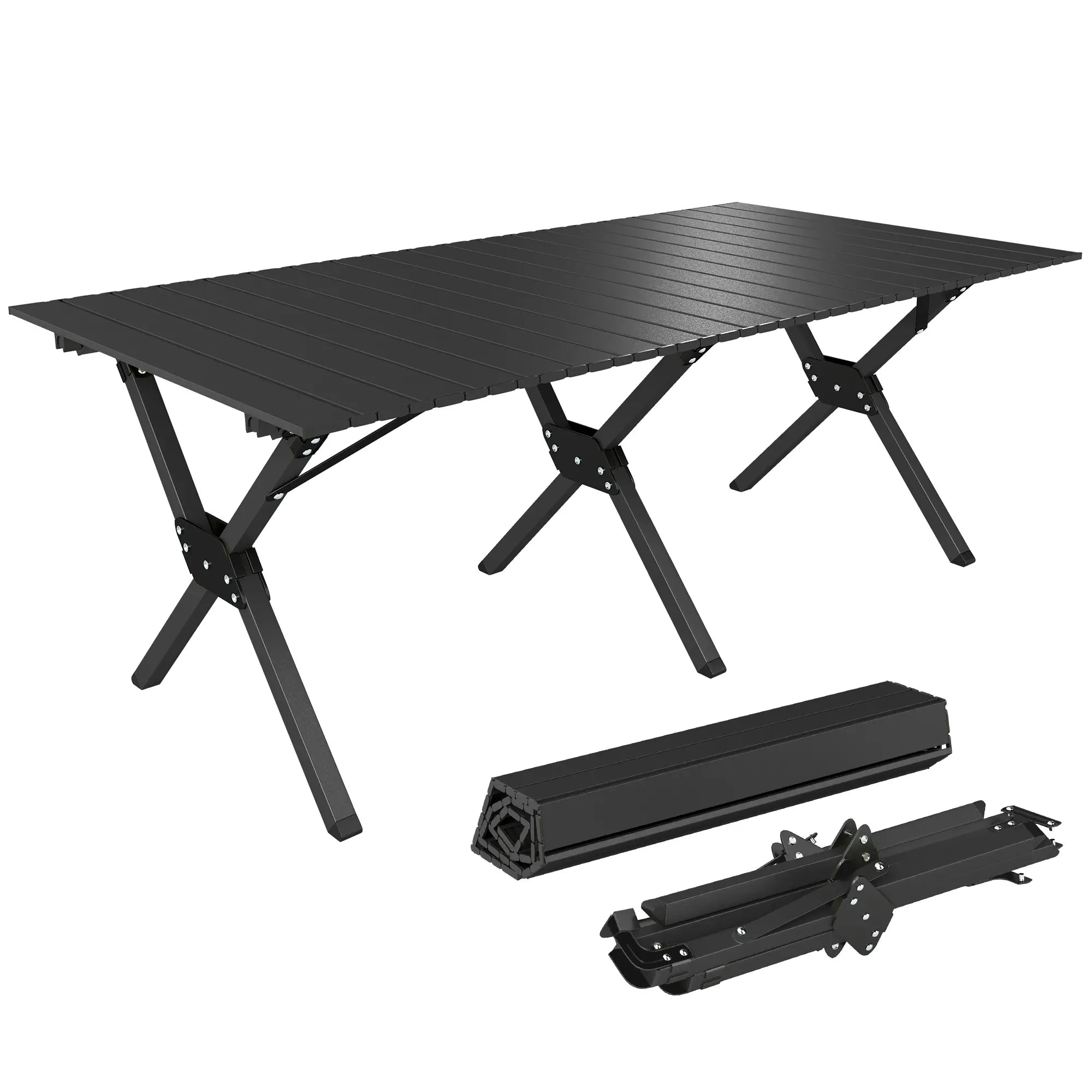 4ft Folding Camping Table, Waterproof Picnic Table, Black Picnic Tables & Camping Chairs at Gallery Canada