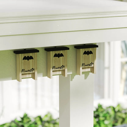 Wooden Bat Boxes, 18 x 6 x 22.5 cm, Attract Bats, Easy Hang Houses & Habitats at Gallery Canada