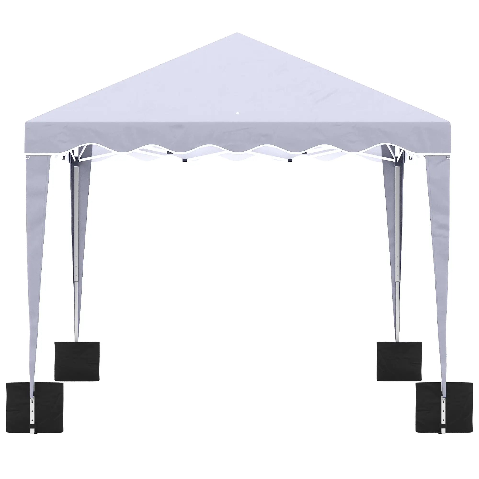 10' x 10' Pop Up Canopy Tent, Adjustable Height, Carry Bag, White Pop Up Canopies at Gallery Canada