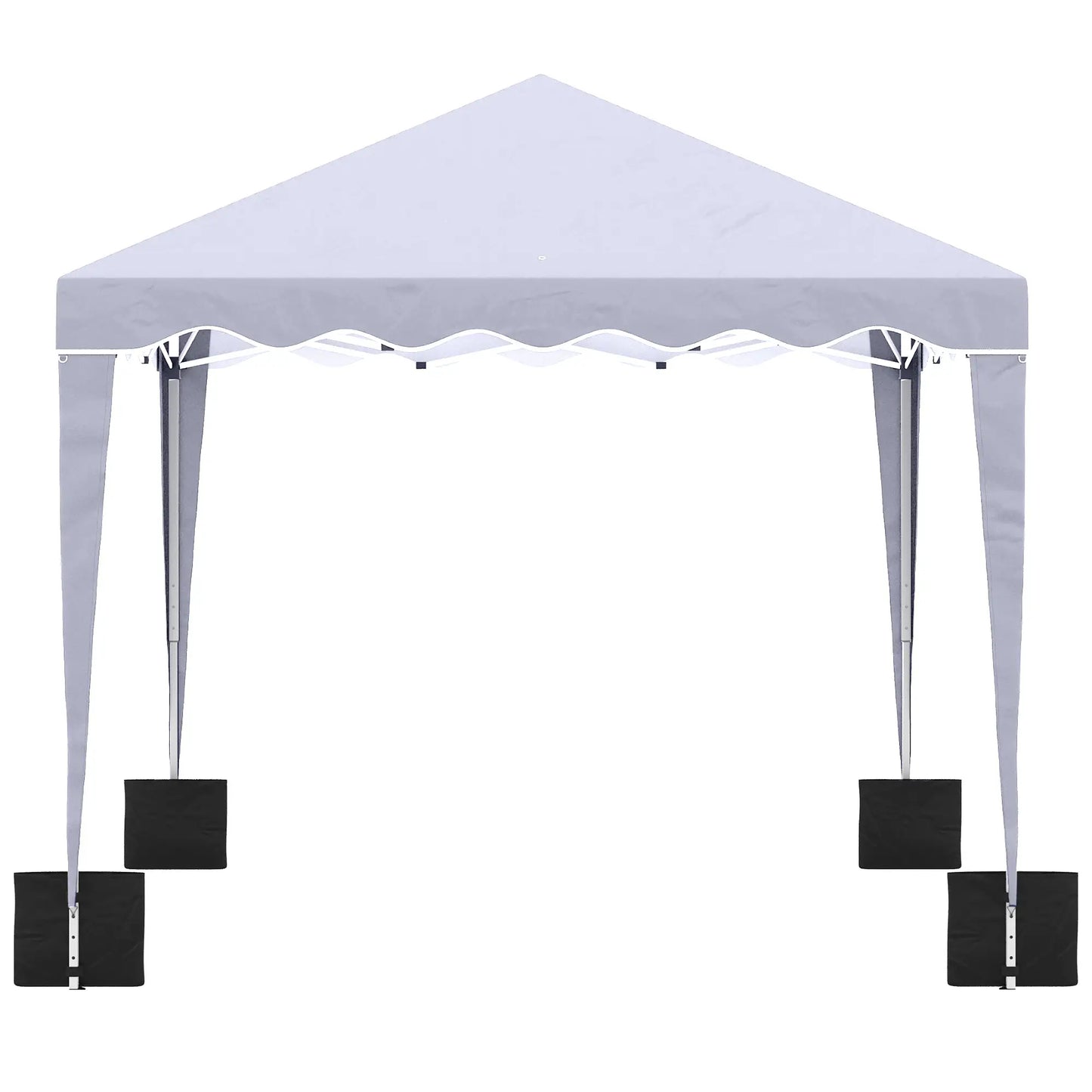 10' x 10' Pop Up Canopy Tent, Adjustable Height, Carry Bag, White Pop Up Canopies at Gallery Canada