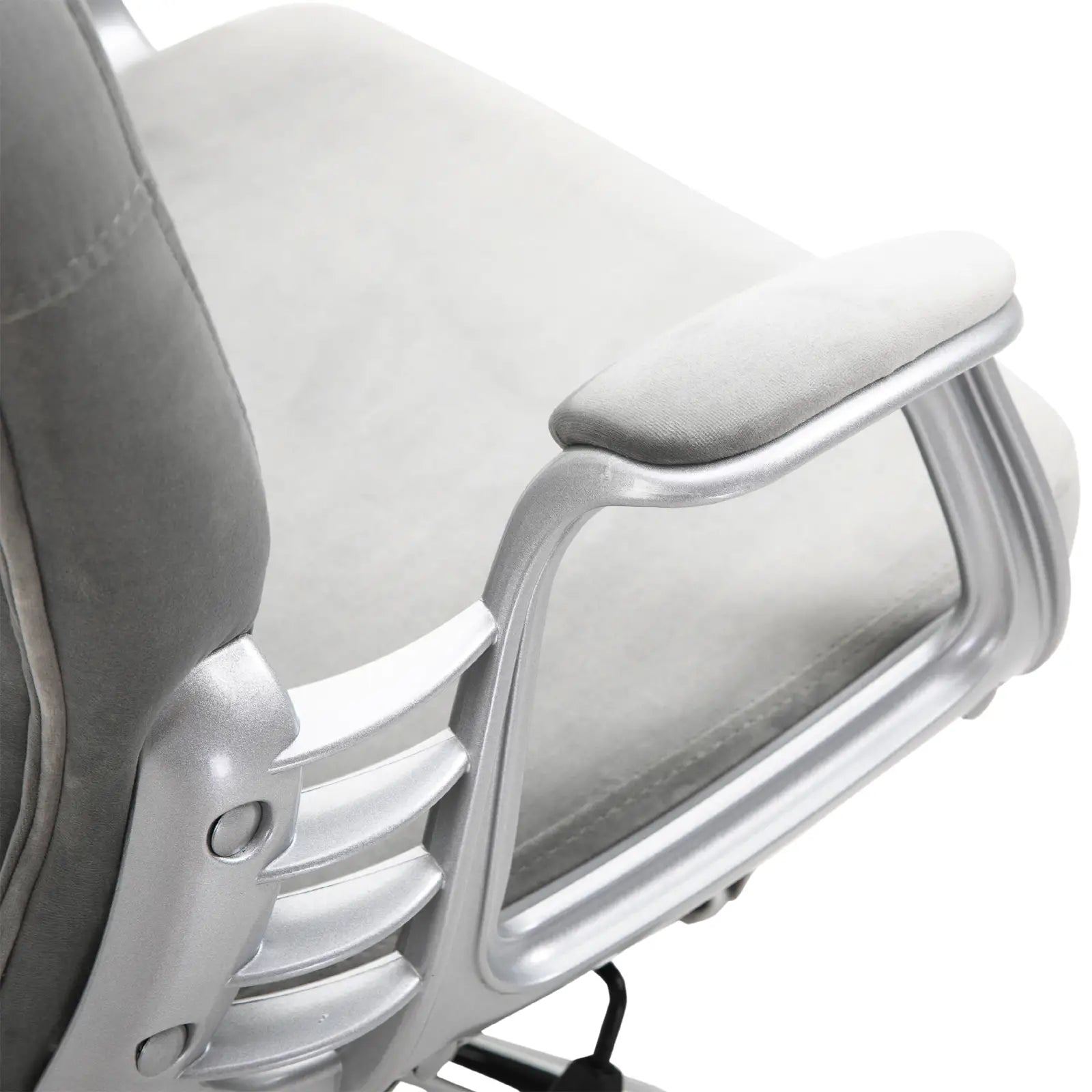 Ergonomic Office Chair, Adjustable Height, Padded Seat, Grey Task Chairs at Gallery Canada