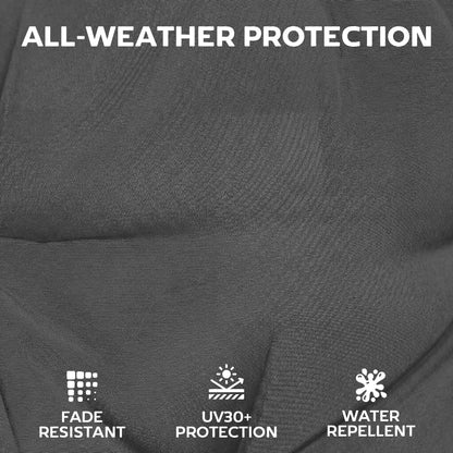 Waterproof Non-Slip Patio Chair Cushions, 44"x21", Set of 4, Dark Grey Patio Chair Cushions at Gallery Canada