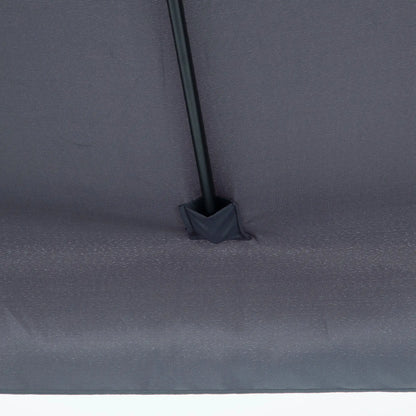 7.5ft Half Umbrella, Crank Handle, Top Vent, Grey Sun Umbrellas at Gallery Canada