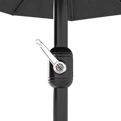 15' Double-Sided Patio Umbrella, Sun Shelter Canopy, Grey Sun Umbrellas at Gallery Canada