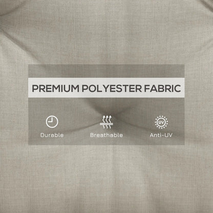 2 Seater Garden Bench Cushion, Thick Outdoor Non-Slip, 47" x 43" x 5", Light Grey Patio Chair Cushions at Gallery Canada