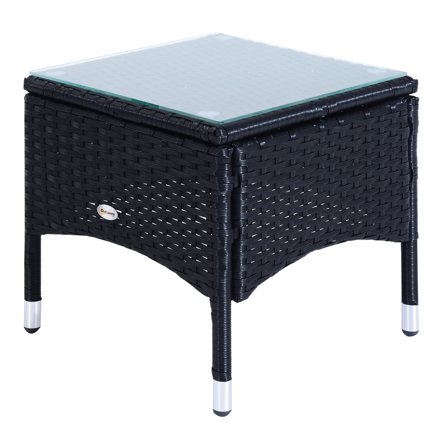 Rattan Lounge Set, Wheeled Chaise Chair, Tempered Glass Table, White Chaise Loungers at Gallery Canada