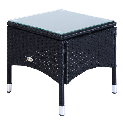 Rattan Lounge Set, Wheeled Chaise Chair, Tempered Glass Table, White Chaise Loungers at Gallery Canada