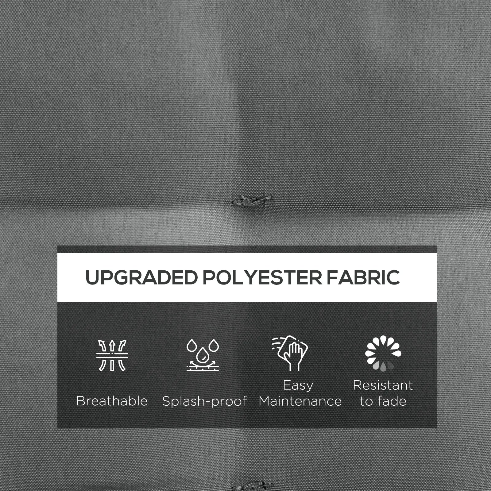 6-Piece Seat Cushion Pillows, Button Tufted Patio Chair Cushions, Charcoal Grey Patio Chair Cushions at Gallery Canada