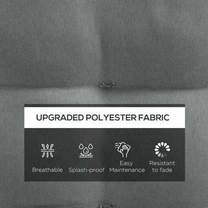 6-Piece Seat Cushion Pillows, Button Tufted Patio Chair Cushions, Charcoal Grey Patio Chair Cushions at Gallery Canada