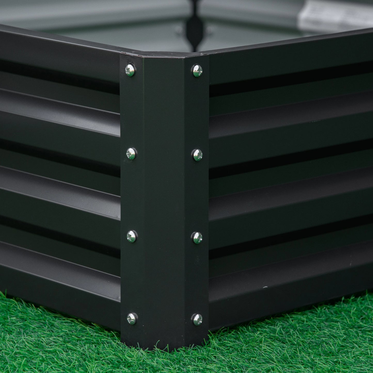 4' x 4' x 1' Galvanized Steel Raised Garden Bed, Grey Galvanized Planter Boxes at Gallery Canada