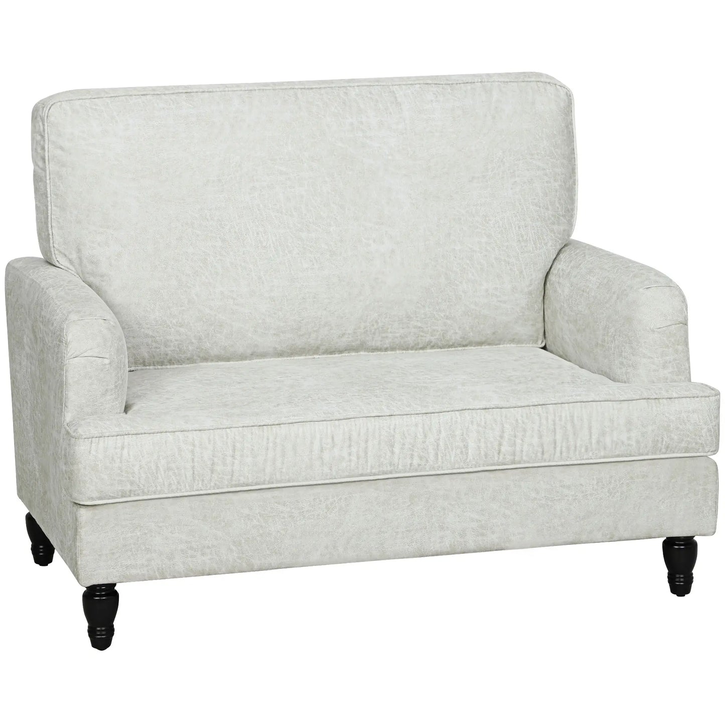 Modern Accent Chair, Leathaire Armchair, Cream White Single Sofas at Gallery Canada