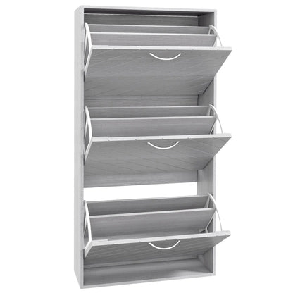 Shoe Storage Cabinet, 3 Flip Drawers, Slim 12 Pair Organizer Shoe Storage Cabinets & Racks at Gallery Canada