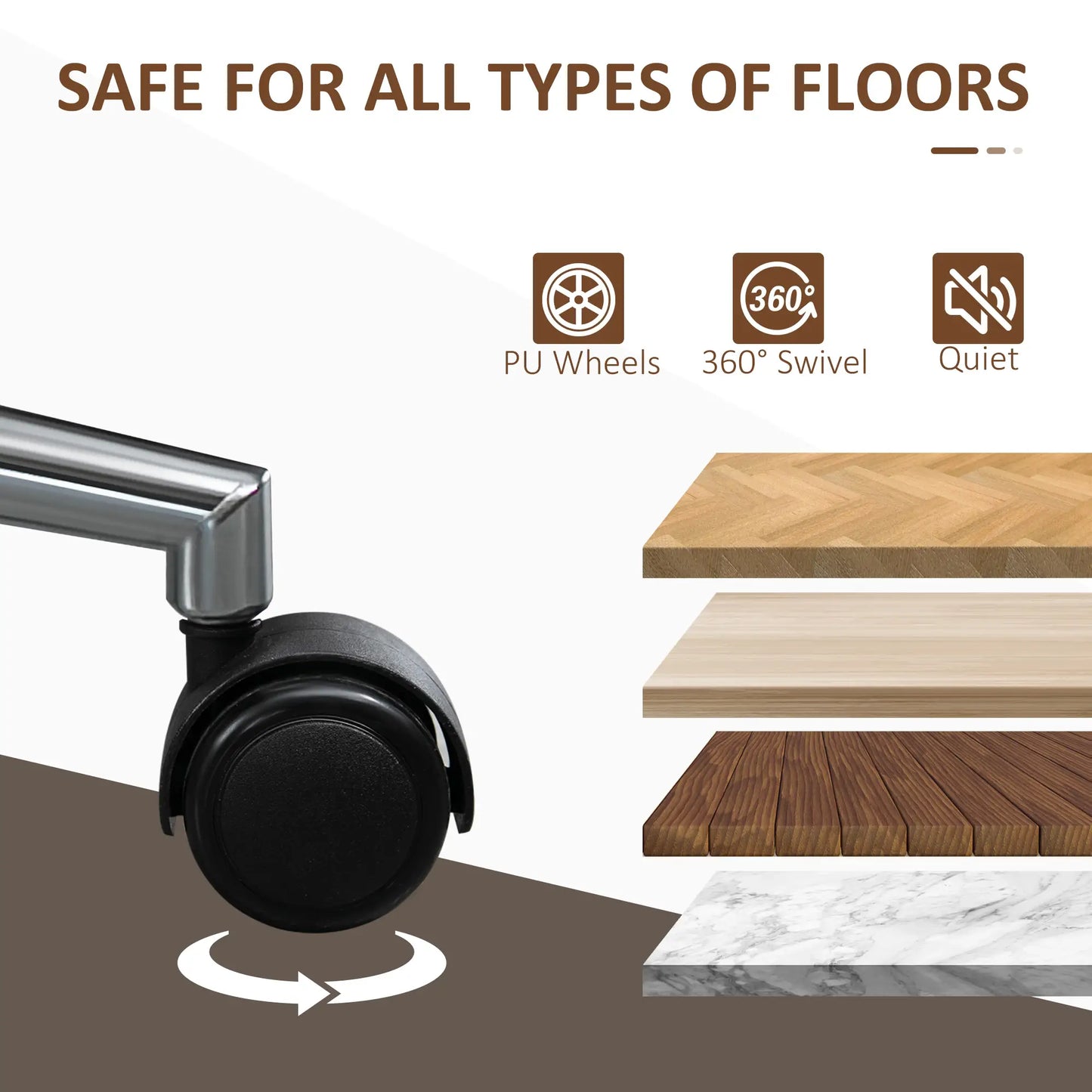 Faux Leather Bentwood Office Chair, 360 Swivel Wheels, Adjustable Height, Black Task Chairs at Gallery Canada