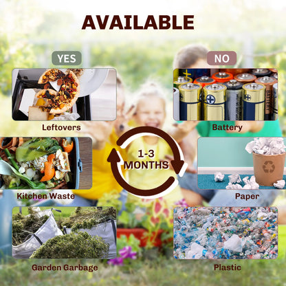 Rotating Composter Bin, 17 Gallon, 24 Vents, Steel Legs, Orange Outdoor Compost Bin at Gallery Canada