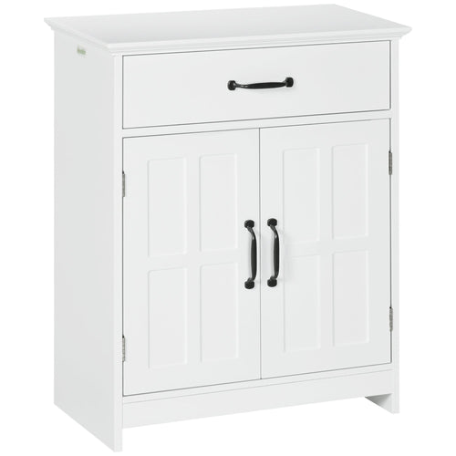 Bathroom Storage, Bathroom Cabinet with 2 Doors, Adjustable Shelves for Living Room Kitchen, 23.6