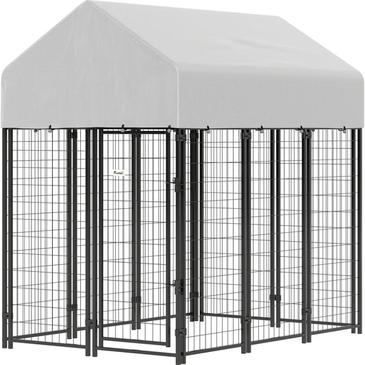 Outdoor Dog Kennel With Roof, 6 X 4 X 6 Ft Dog Kennels Multi Colour at Gallery Canada