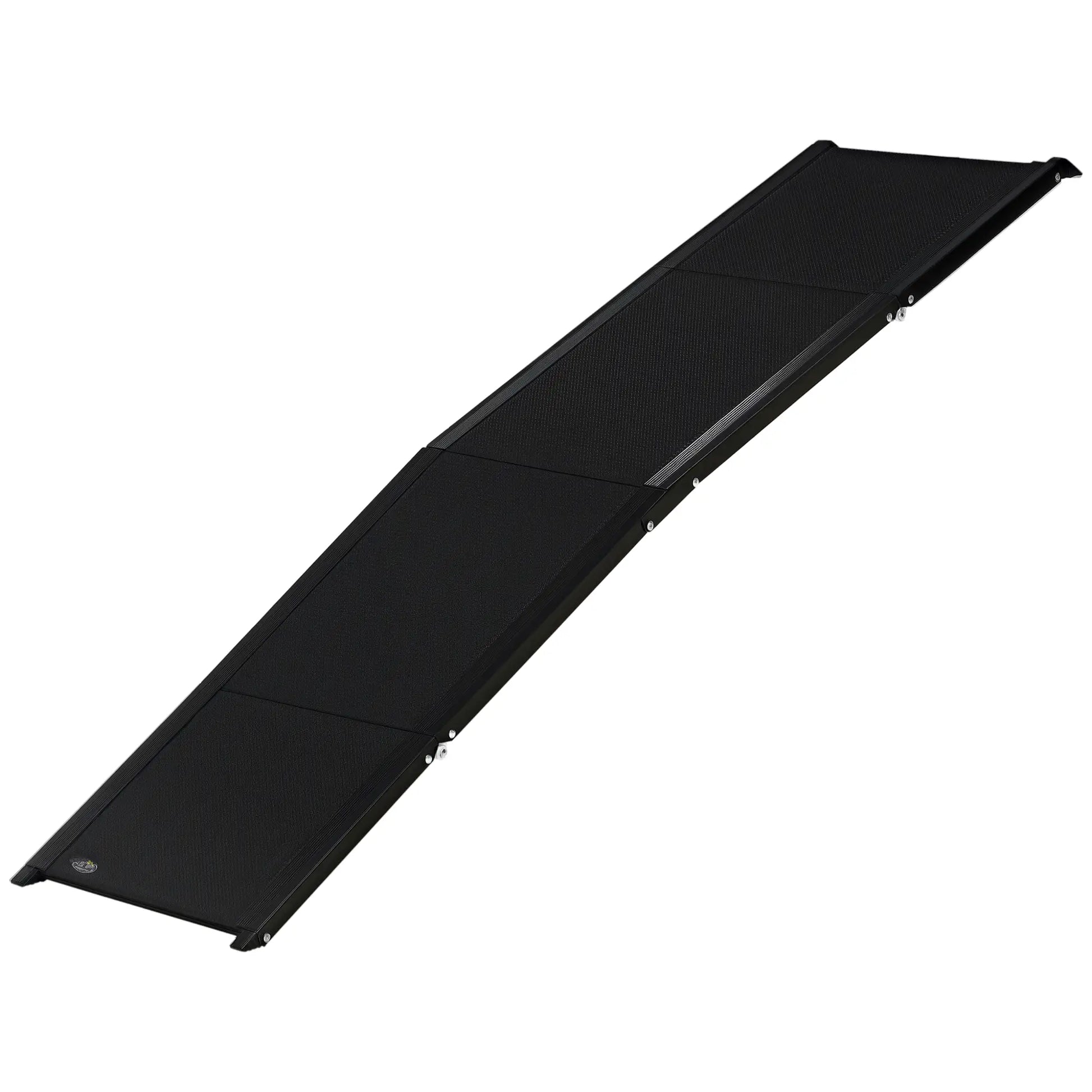 62 Inch Folding Pet Ramp, Lightweight Portable Dog Ramp, Non-Slip Surface, Black Dog Stairs Black at Gallery Canada