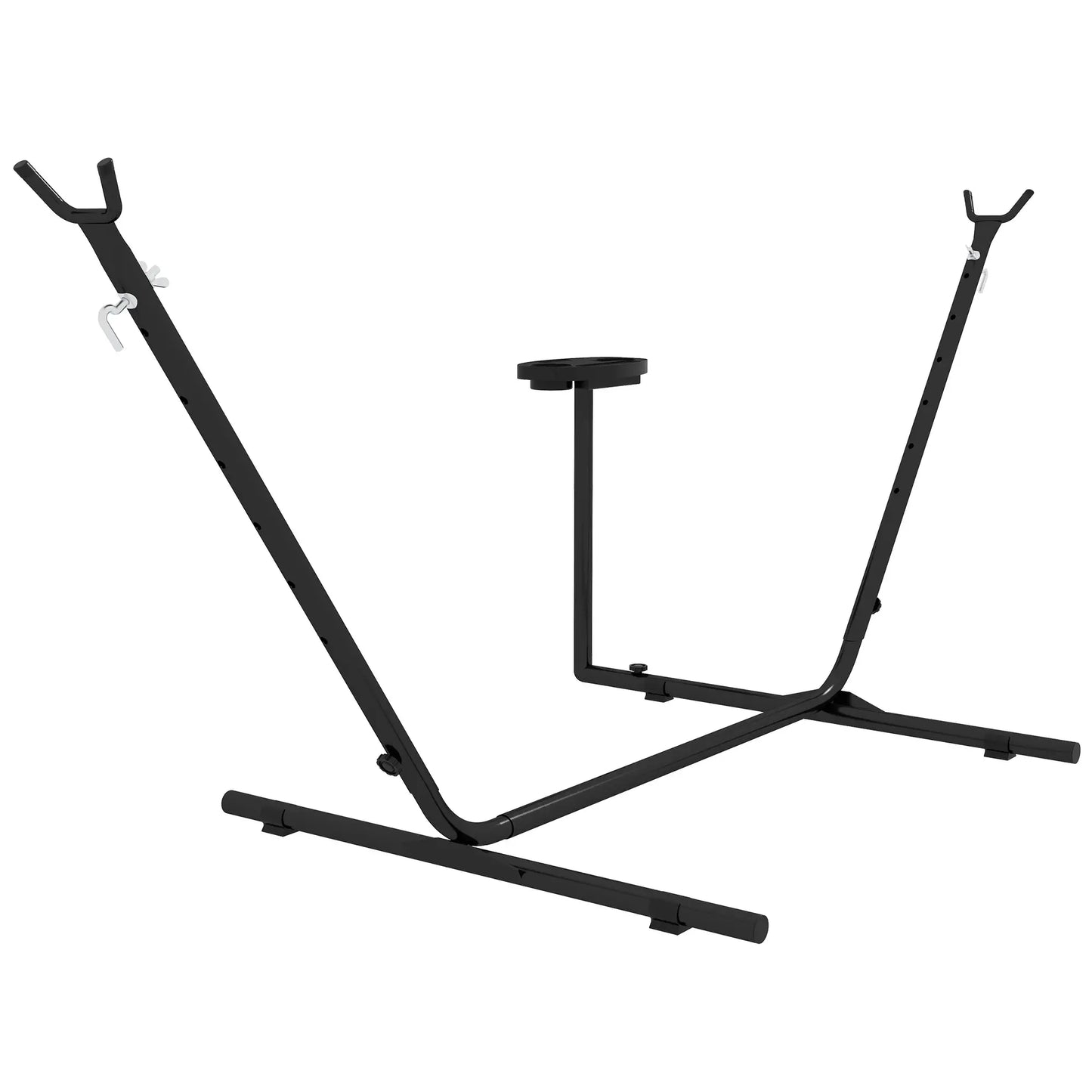 10' Hammock Stand With Side Tray, Steel Frame, Black Hammock Stands at Gallery Canada