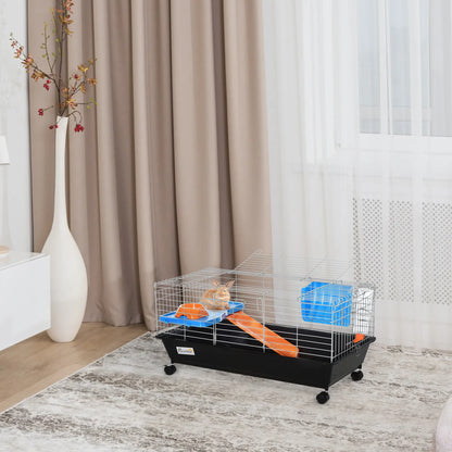 Small Animal Cage, Rolling Bunny Cage, Guinea Pig, Black Houses & Habitats at Gallery Canada