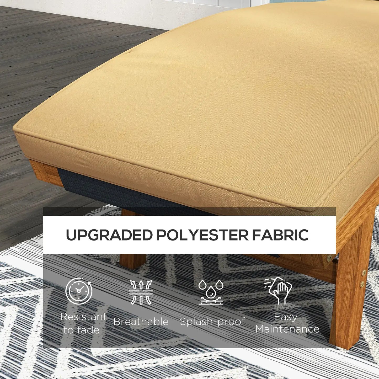 1-Piece Seat Cushion with Backrest, Outdoor Patio Chair Cushions, Machine Washable Cover Patio Chair Cushions at Gallery Canada