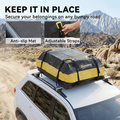 Waterproof Soft-Shell Car Roof Storage Bag, 15 Cubic Feet, Anti-Slip Mat Automotive at Gallery Canada