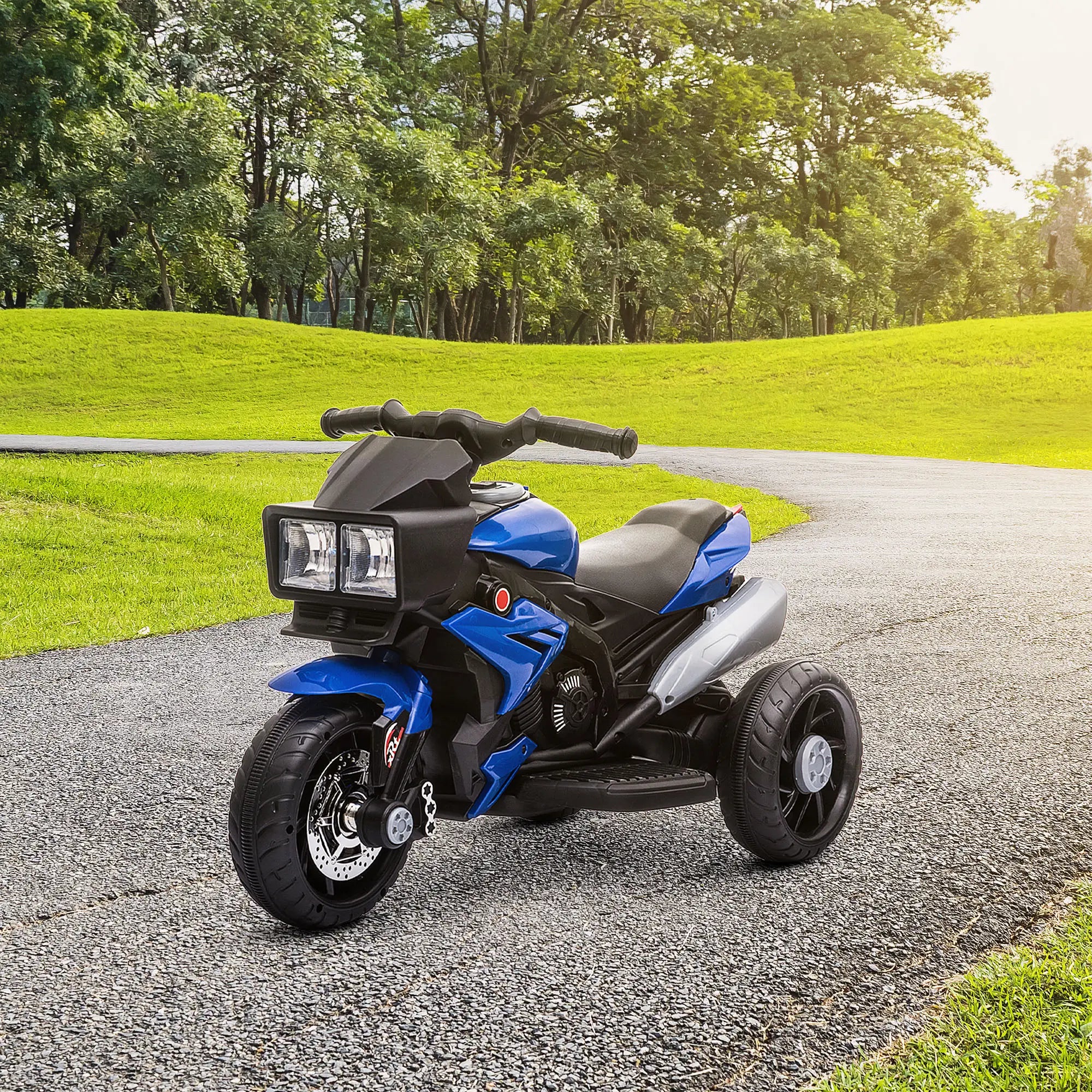 Kids Electric Motorcycle Ride-On Toy, 6V Battery Powered, Blue Electric Motorcycles at Gallery Canada